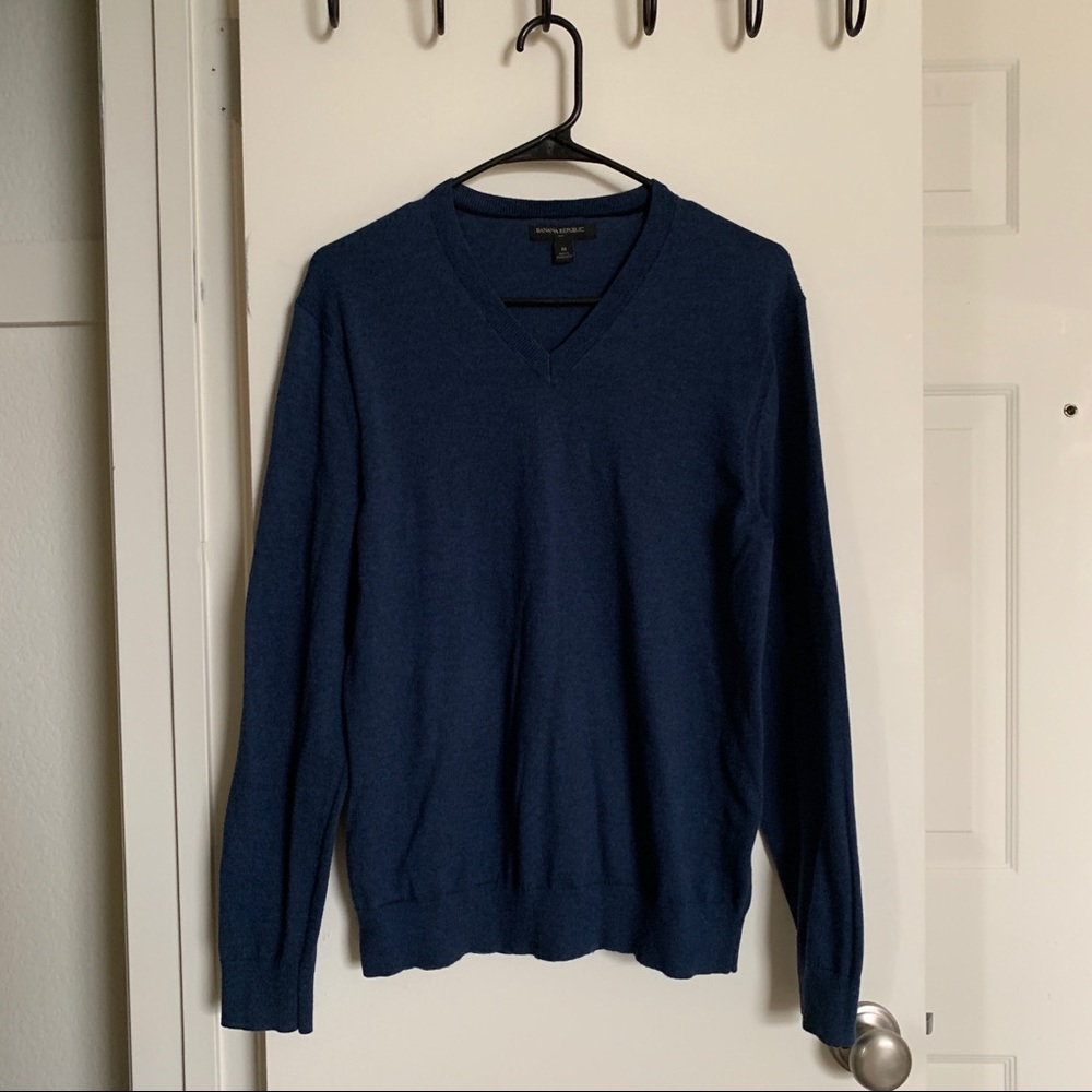 Dark Blue Banana Republic Men’s Sweater